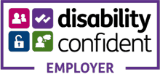 Disability Confident Employer Logo - Unique Senior Care - Small