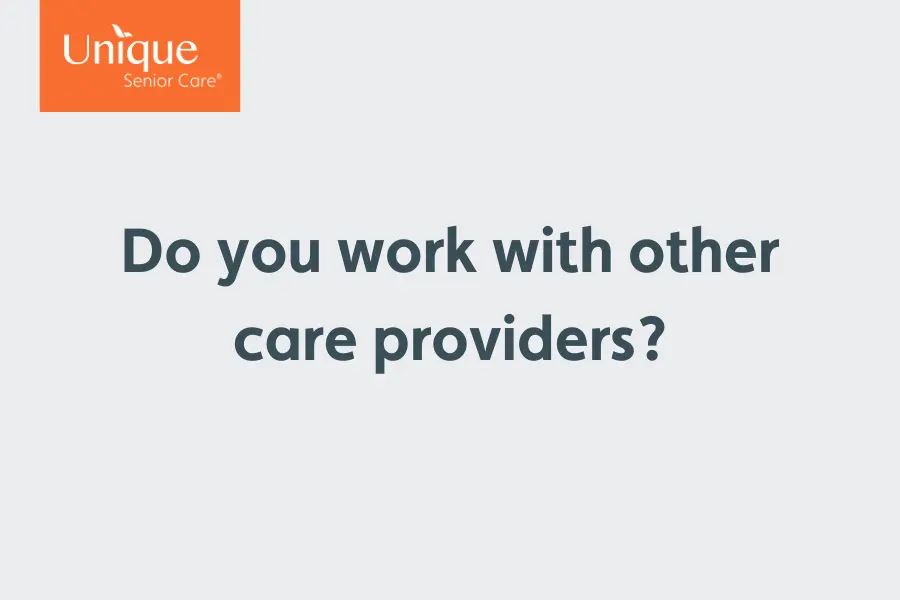 Cover slide for video with text: Do you work with other providers?
