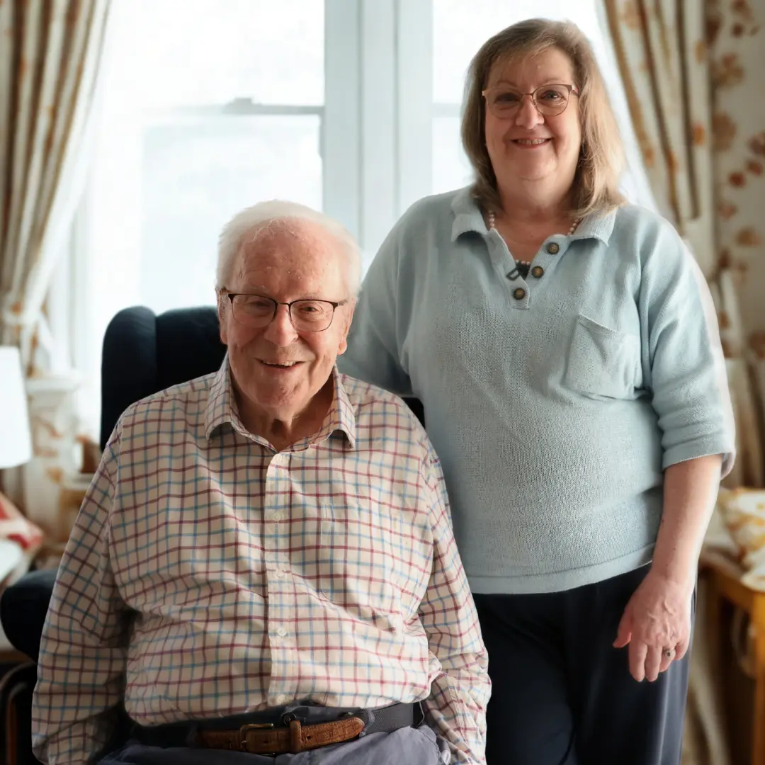 Sarah Whitaker and her father, David Seal, who had a negative experience with an introductory agency