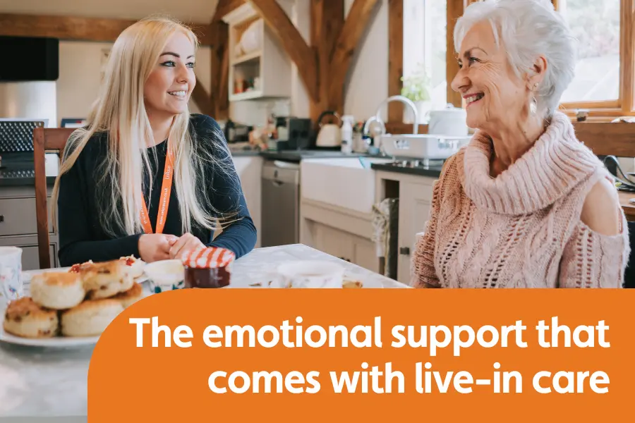 Thumbnail image for blog titled 'What emotional support can a live-in carer provide'