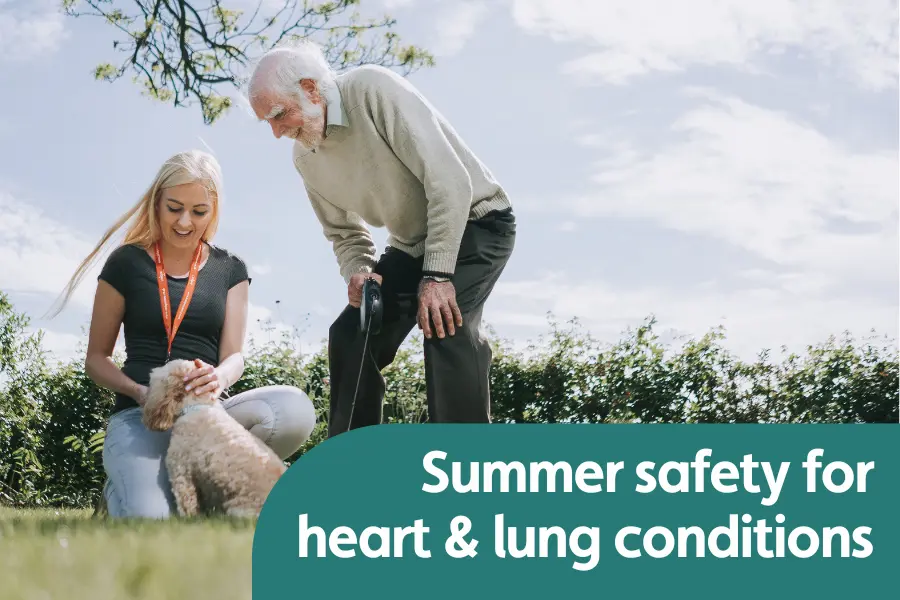 Thumbnail image for blog titled 'summer safety for heart and lung conditions'