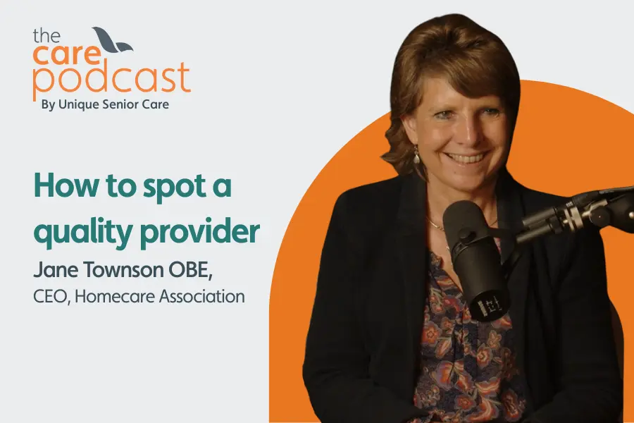 Thumbnail image for podcast episode with Dr Jane Townson OBE