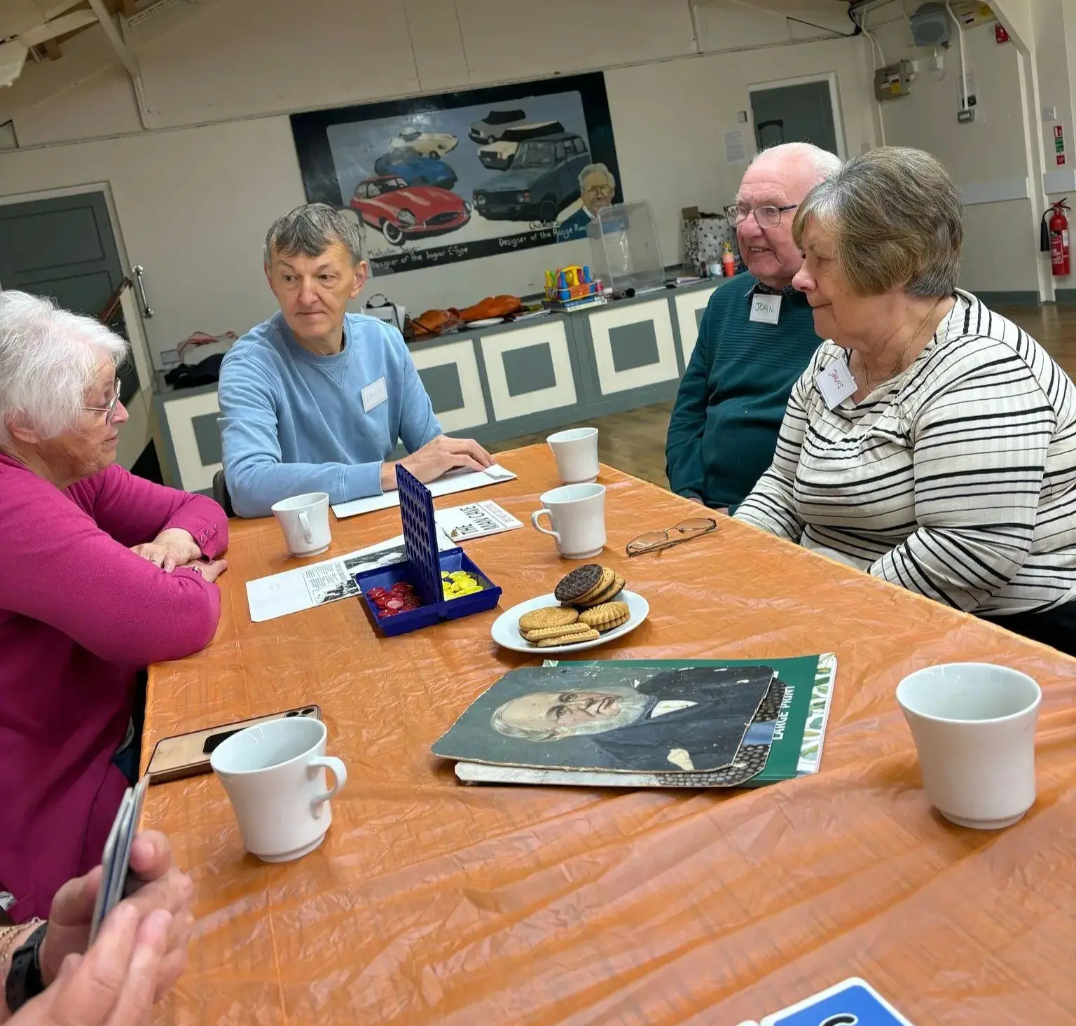Attendees enjoying a game at the leamington spa and kenilworth memory cafe