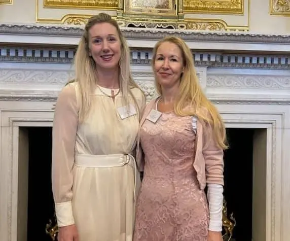 Lucy owen and Jo cleary at the princess royal training awards ceremony