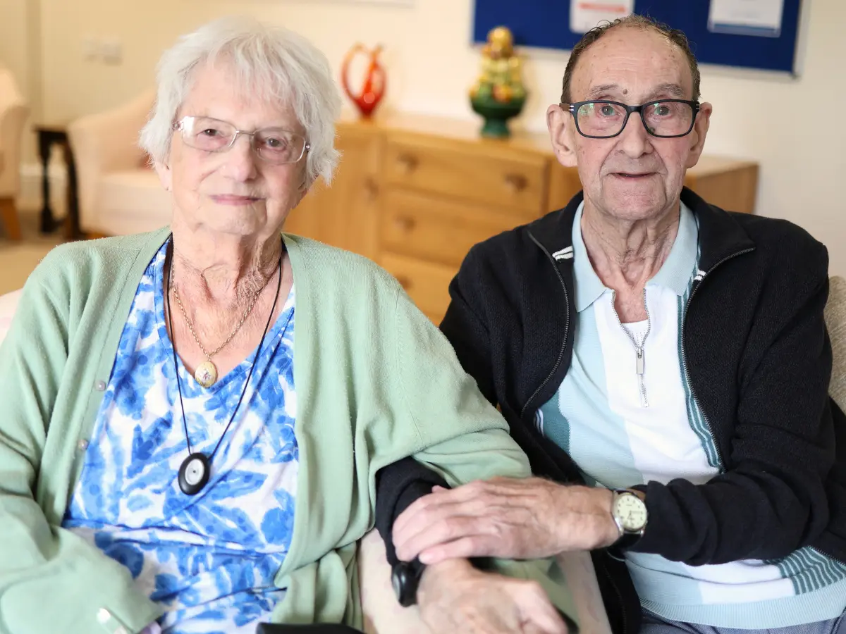 Unique Senior Care clients, Ken and Audrey