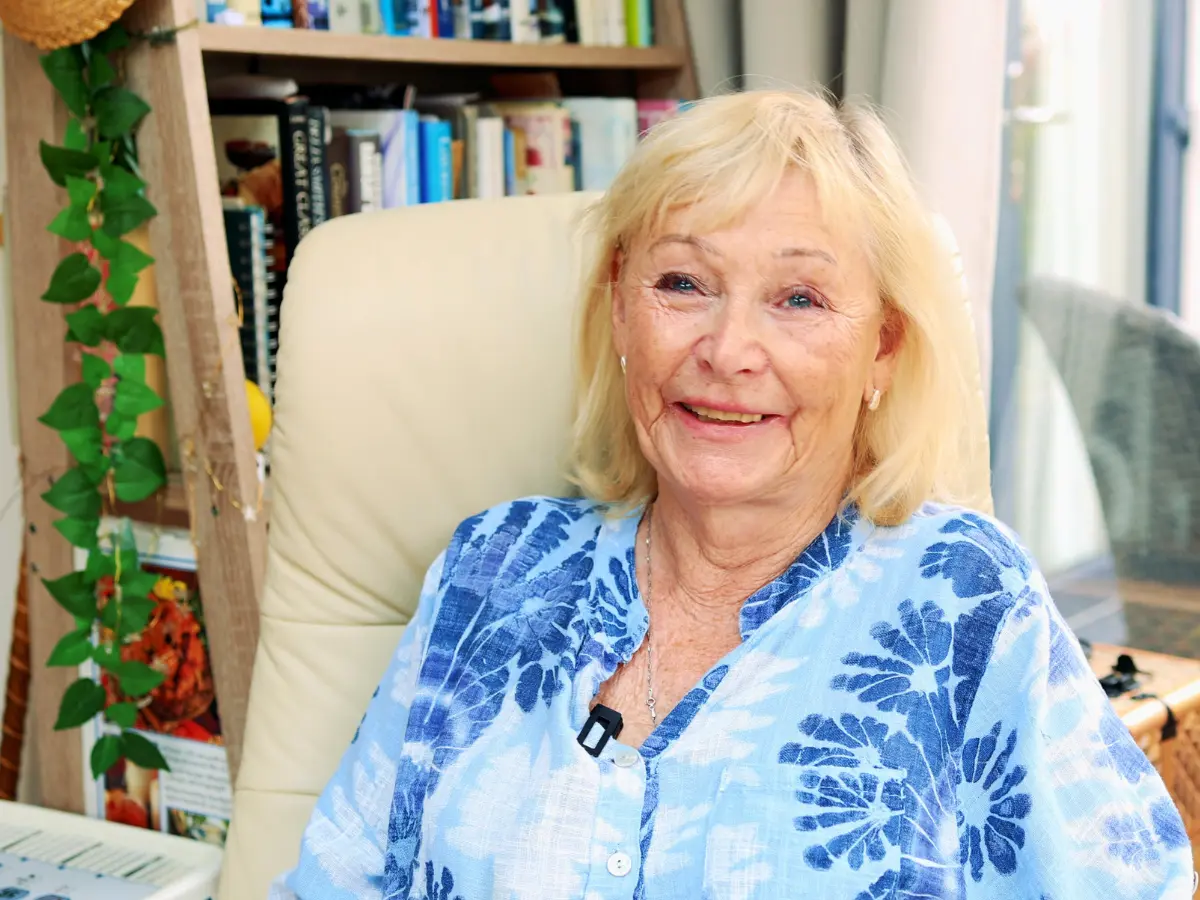 Anne marie ducker, a client at unique senior care