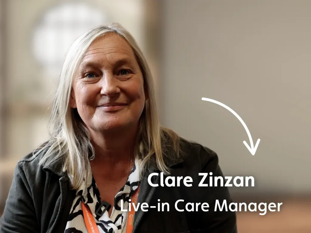 Clare, Zinzan, care manager at Unique Senior Care