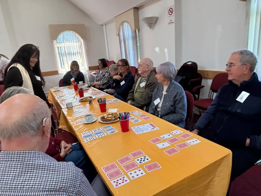 Attendees at the Kenilworth memory cafe