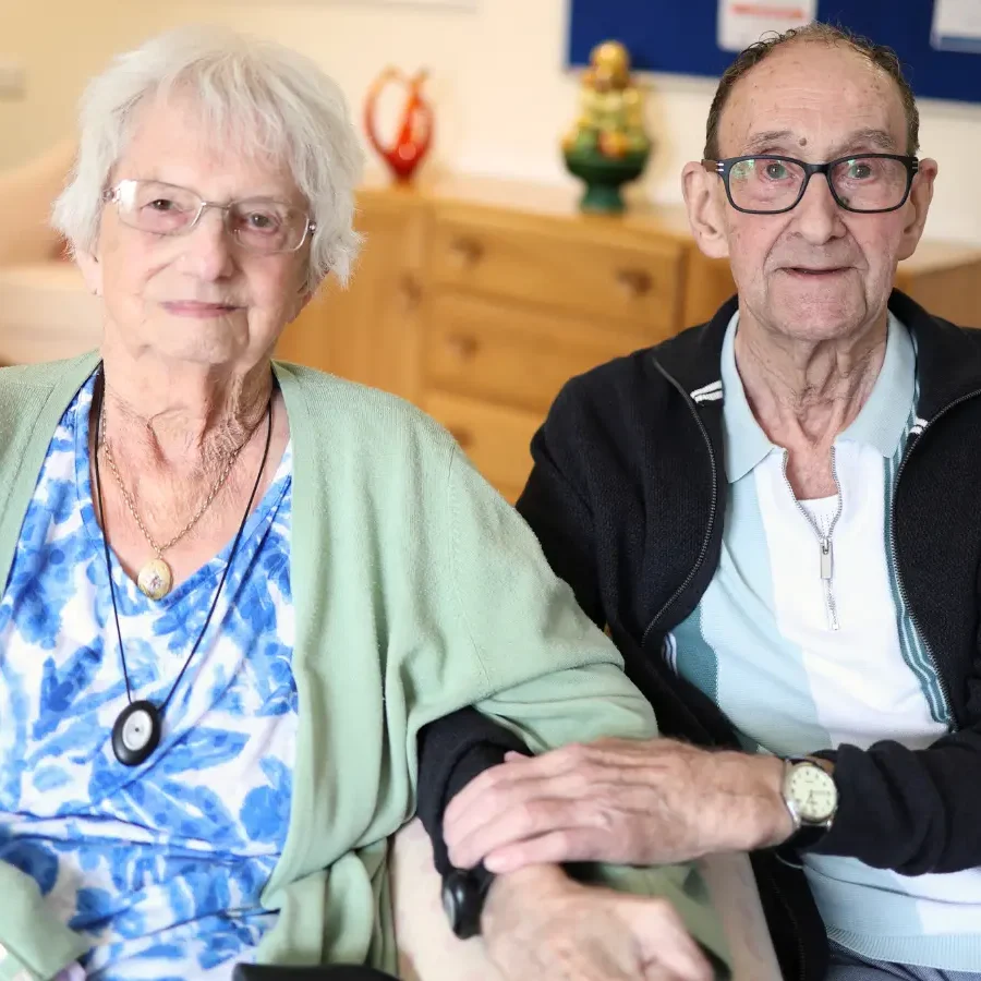 Unique Senior Care clients, Ken and Audrey